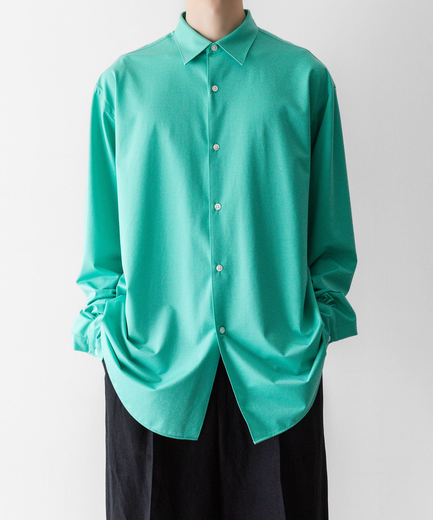 KANEMASA PHIL.】46G MODEST SHIRT - TURQUOISE | 公式通販サイト