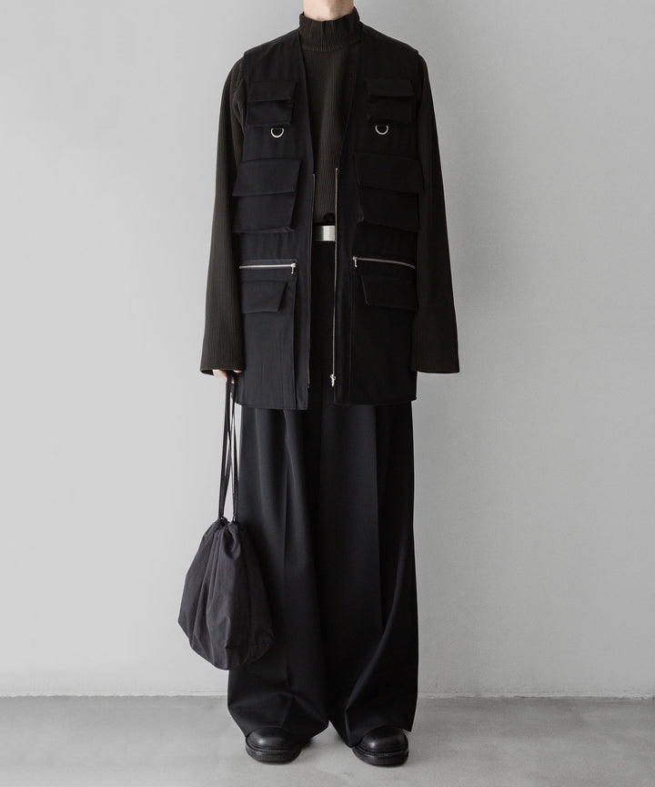 stein ssstein シュタインの24SSコレクションOVERSIZED MULTI POCKET VESTのBLACK sessionセッション福岡セレクトショップ 公式通販サイト