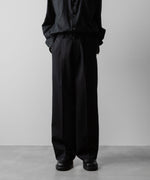 画像をギャラリービューアに読み込む, ssstein(シュタイン)のBELTED WIDE TROUSERS - BLACKの公式通販サイトsession福岡セレクトショップ
