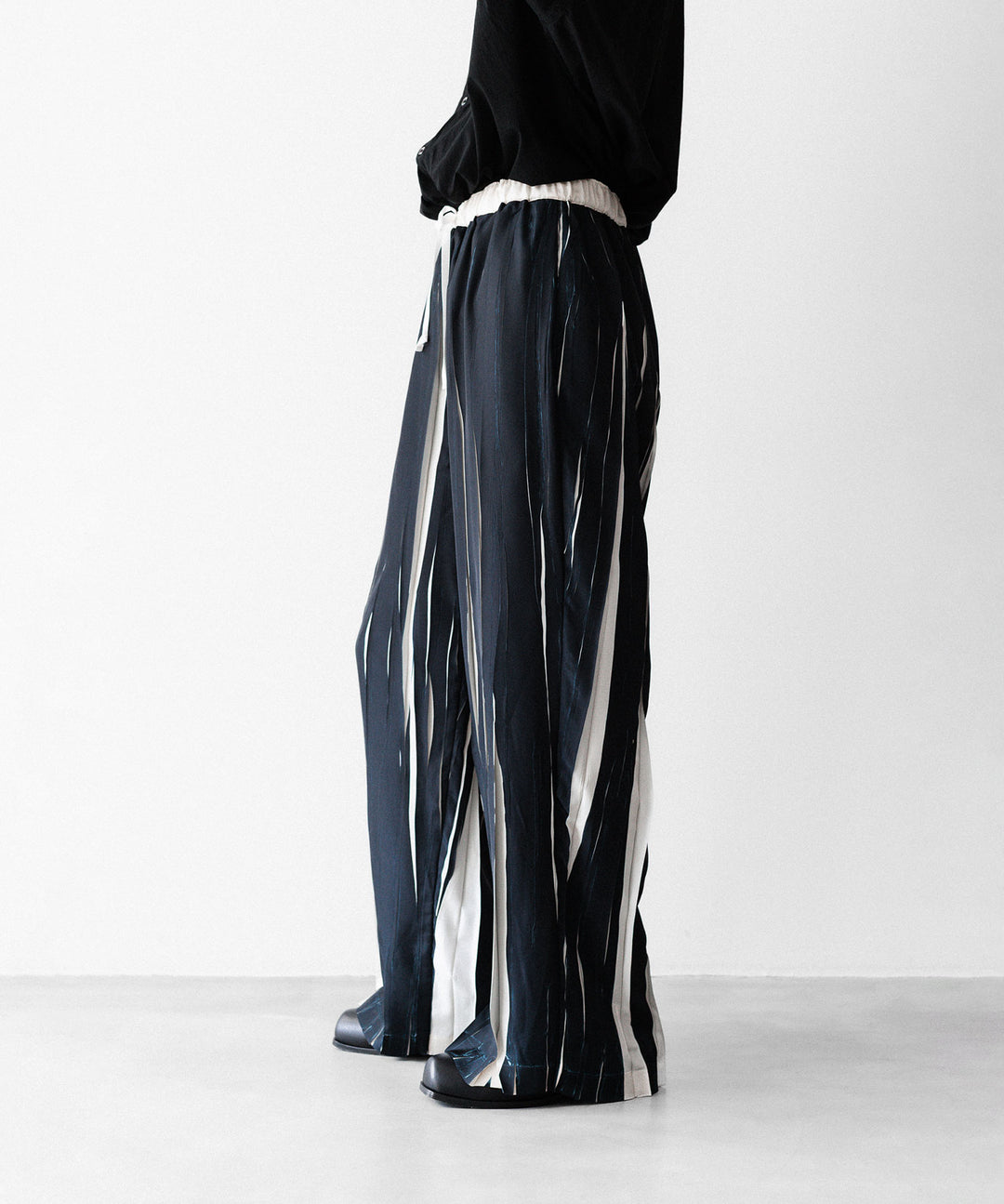 ANTHEM A-アンセムエーのOVER PRINTED RANDOM PLEATS PANTSのECRU公式通販サイトsession福岡セレクトショップ