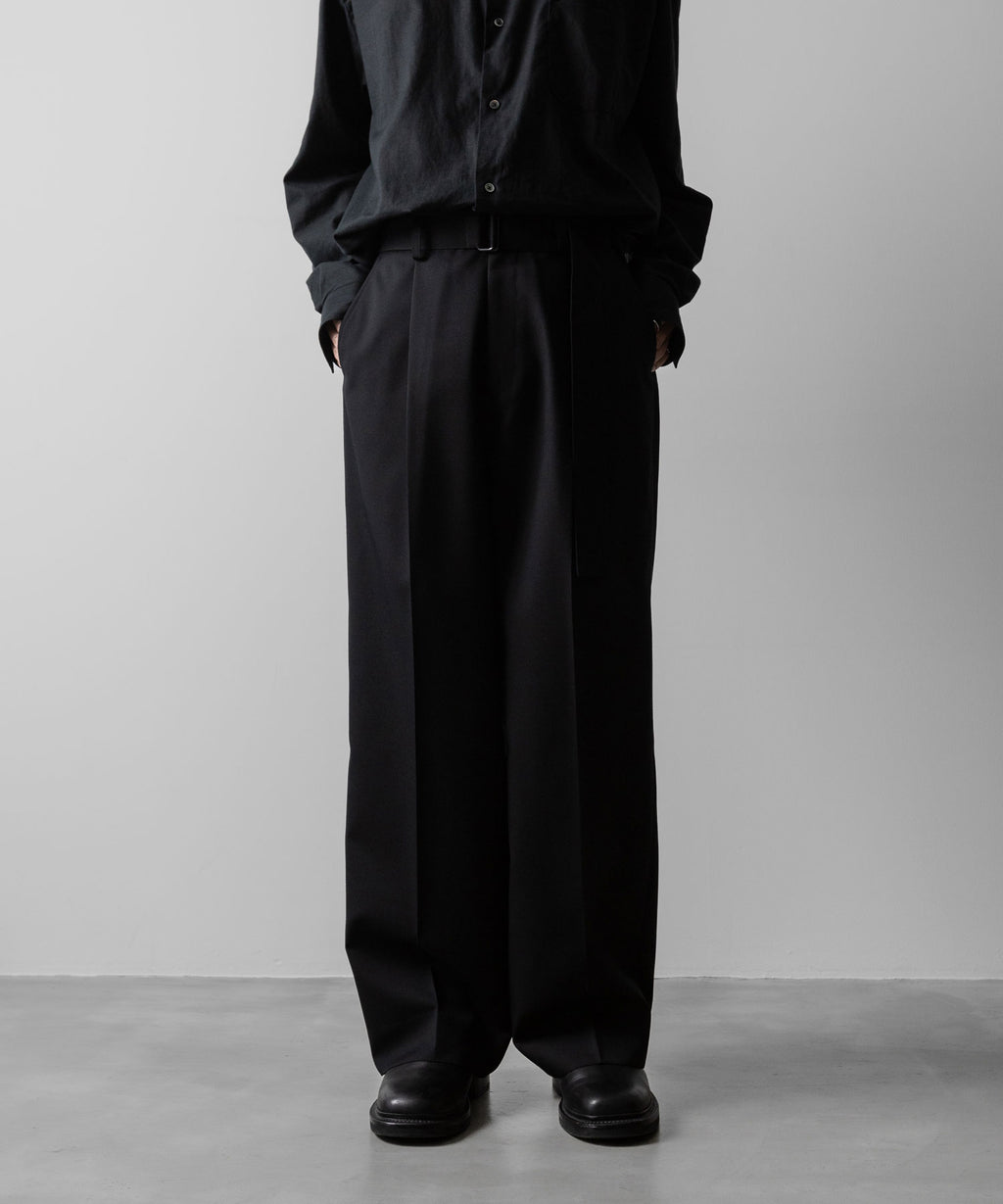 ssstein(シュタイン)のBELTED WIDE TROUSERS - BLACKの公式通販サイトsession福岡セレクトショップ