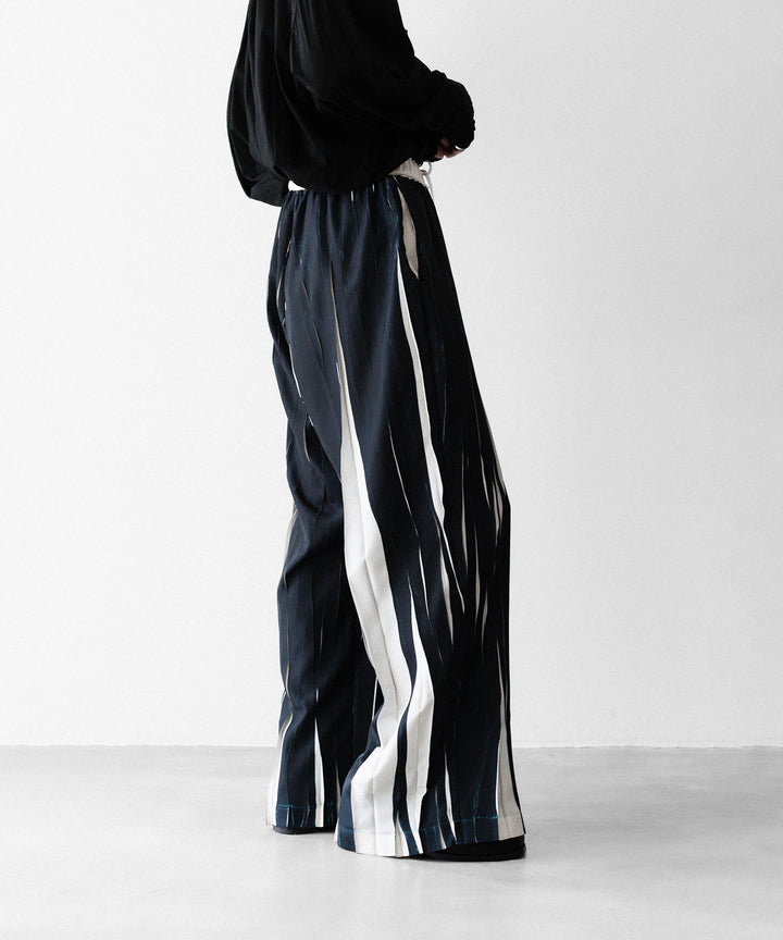 ANTHEM A-アンセムエーのOVER PRINTED RANDOM PLEATS PANTSのECRU公式通販サイトsession福岡セレクトショップ