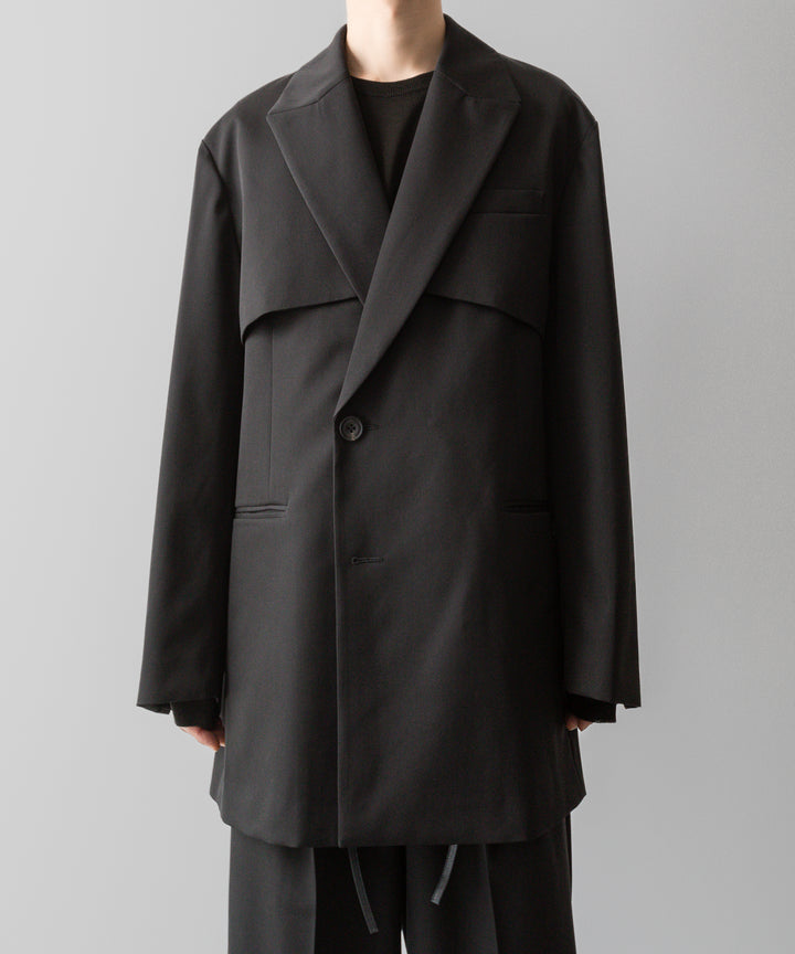 ssstein(シュタイン)の24AWコレクション OVERSIZED LAPELED COMBINATION JACKET - DARK CHARCOAL 公式通販サイトsession福岡セレクトショップ