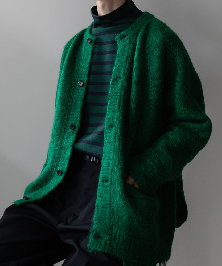 stein(シュタイン)の23AWコレクションKID MOHAIR KNIT CARDIGANのGREEN sessionセッション福岡セレクトショップ 公式通販サイト