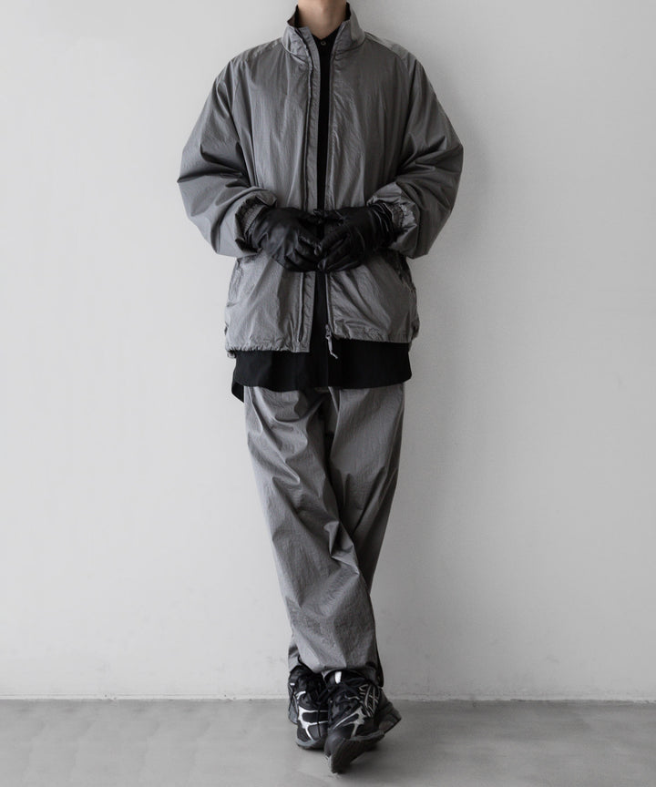 stein(シュタイン)の23AWコレクションWINDBREAKER EASY TROUSERSのSILVER 公式通販サイトsession福岡セレクトショップ