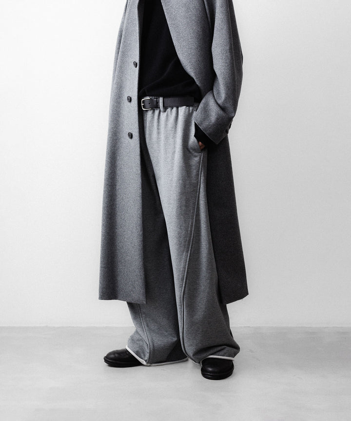 【KANEMASA PHIL.】36G HEATHER DRAPING PANTS - CHARCOAL DYE
