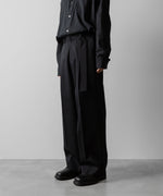 画像をギャラリービューアに読み込む, ssstein(シュタイン)のBELTED WIDE TROUSERS - BLACKの公式通販サイトsession福岡セレクトショップ
