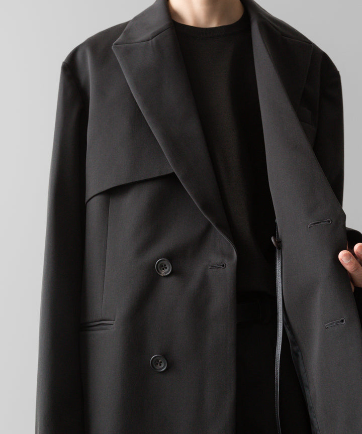 ssstein(シュタイン)の24AWコレクション OVERSIZED LAPELED COMBINATION JACKET - DARK CHARCOAL 公式通販サイトsession福岡セレクトショップ