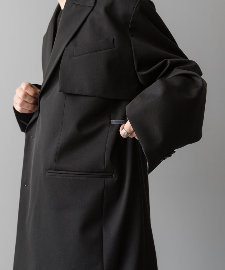 ssstein(シュタイン)の24AWコレクション OVERSIZED LAPELED COMBINATION JACKET - DARK CHARCOAL 公式通販サイトsession福岡セレクトショップ