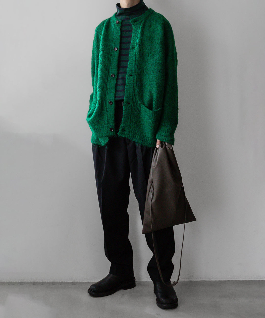 stein(シュタイン)の23AWコレクションKID MOHAIR KNIT CARDIGANのGREEN sessionセッション福岡セレクトショップ 公式通販サイト
