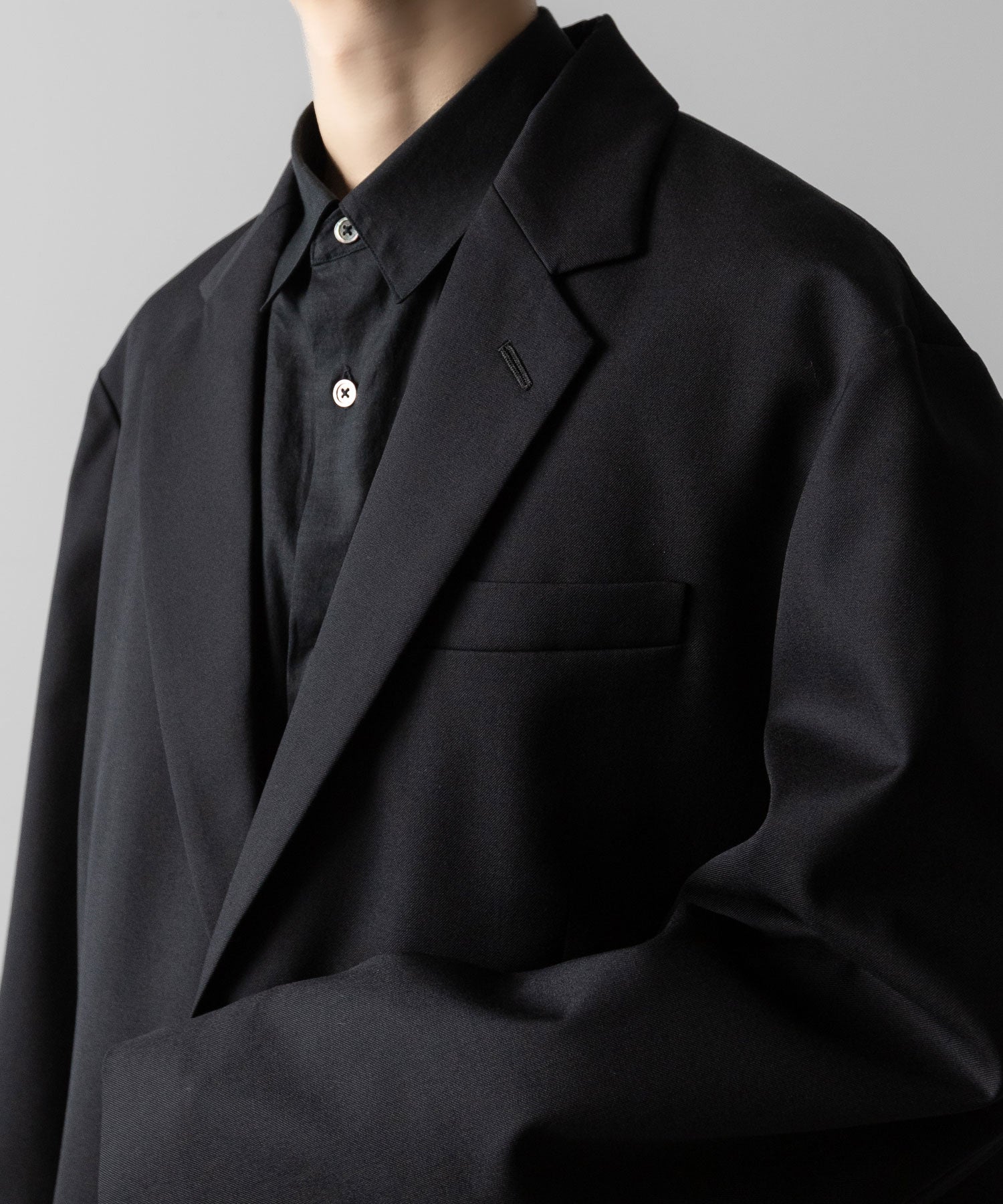 ssstein(シュタイン)のOVERSIZED SINGLE BREASTED JACKET - BLACKの公式通販サイトsession福岡セレクトショップ