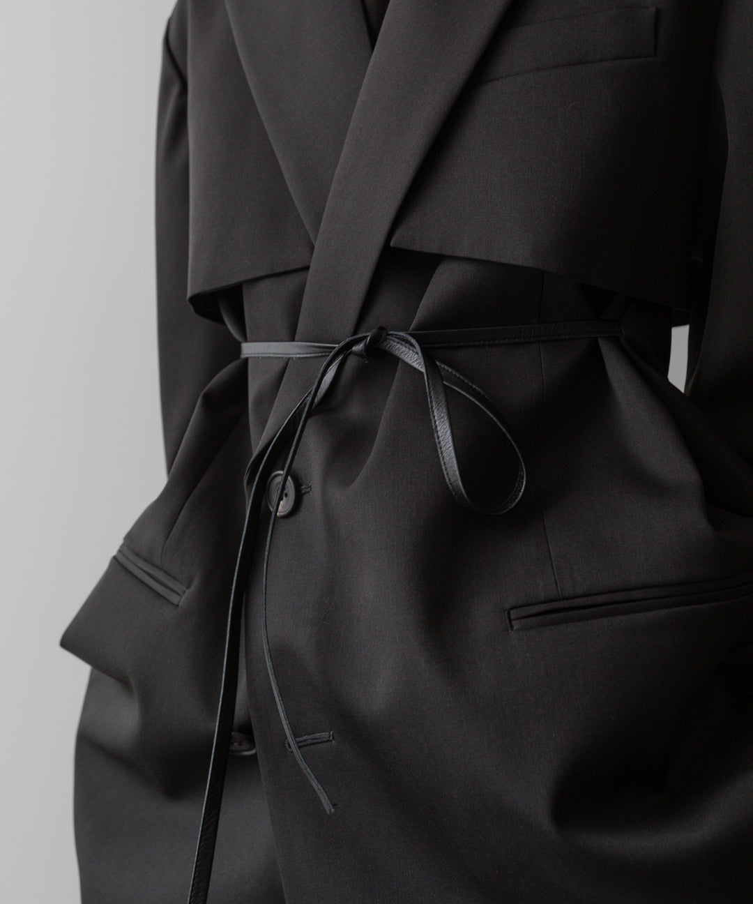 ssstein(シュタイン)の24AWコレクション OVERSIZED LAPELED COMBINATION JACKET - DARK CHARCOAL 公式通販サイトsession福岡セレクトショップ