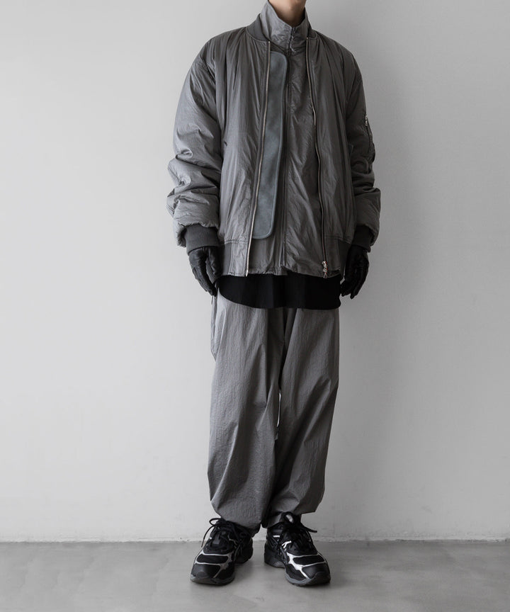 【stein】OVERSIZED FLIGHT JACKET - SILVER