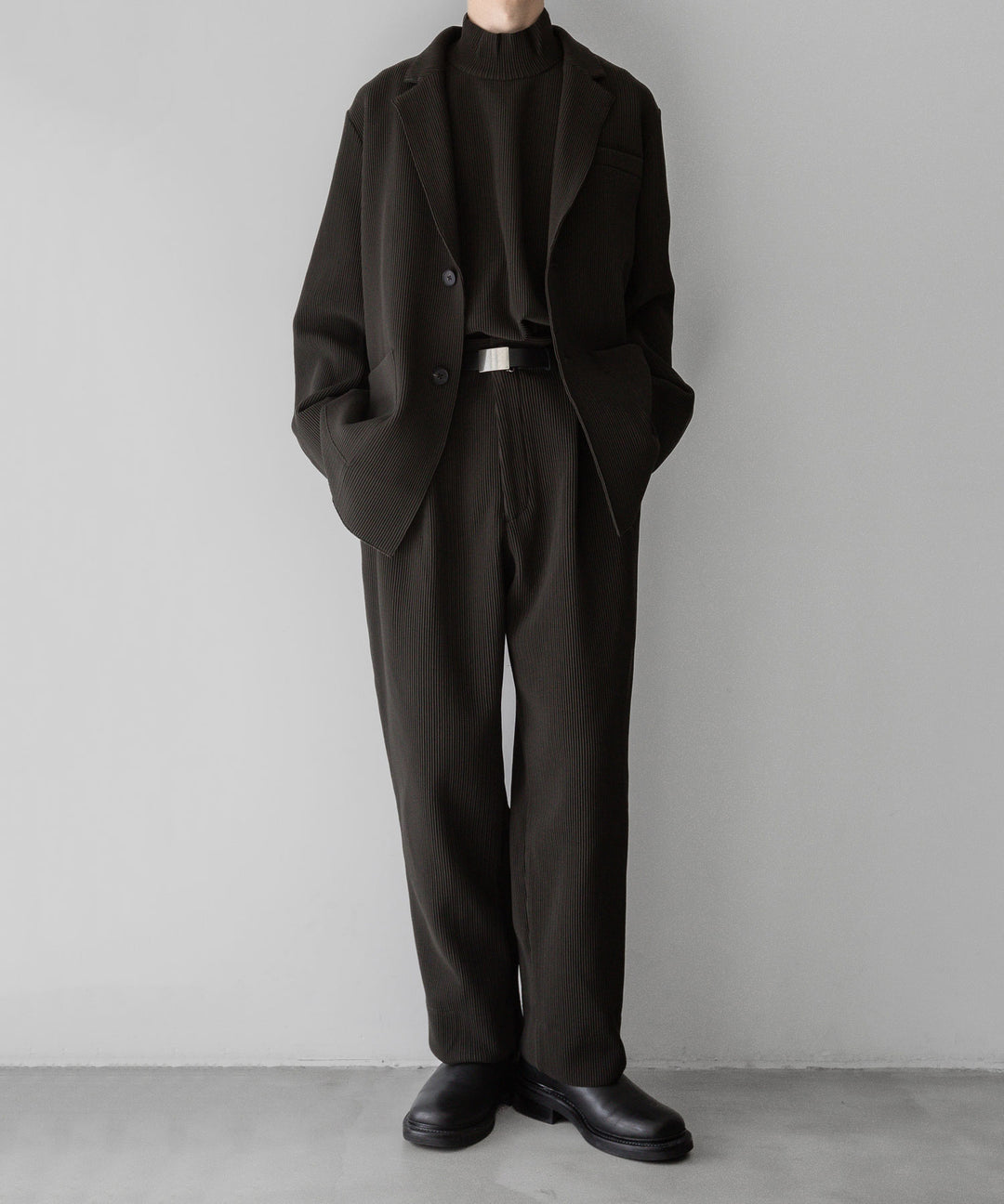 【stein】ssstein シュタインのOVERSIZED GRADATION PLEATS JACKETのMILITARY KHAKI　 公式通販サイトsession福岡セレクトショップ