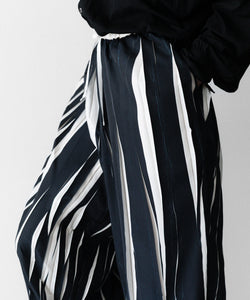 ANTHEM A / アンセムエー】OVER PRINTED RANDOM PLEATS PANTS - ECRU