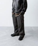 画像をギャラリービューアに読み込む, 【ANTHEM A】PIGMENT AND DYE NO-BRAINER CARGO PANTS - DUSTY BLACK
