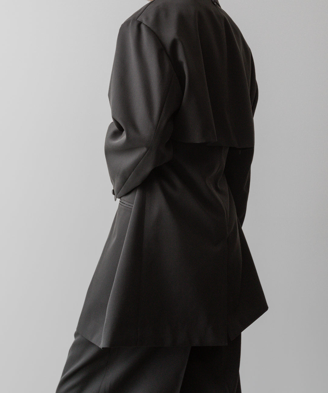 ssstein(シュタイン)の24AWコレクション OVERSIZED LAPELED COMBINATION JACKET - DARK CHARCOAL 公式通販サイトsession福岡セレクトショップ