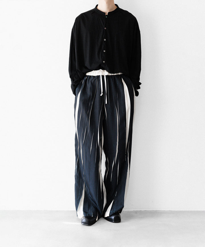 ANTHEM A-アンセムエーのOVER PRINTED RANDOM PLEATS PANTSのECRU公式通販サイトsession福岡セレクトショップ