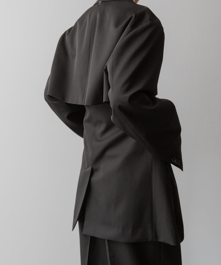 ssstein(シュタイン)の24AWコレクション OVERSIZED LAPELED COMBINATION JACKET - DARK CHARCOAL 公式通販サイトsession福岡セレクトショップ