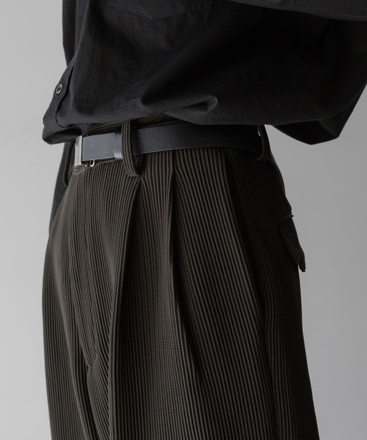 【stein】ssstein シュタインのGRADATION PLEATS WIDE TROUSERSのMILITARY KHAKI　 公式通販サイトsession福岡セレクトショップ