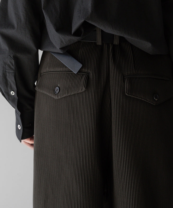 【stein】ssstein シュタインのGRADATION PLEATS WIDE TROUSERSのMILITARY KHAKI　 公式通販サイトsession福岡セレクトショップ
