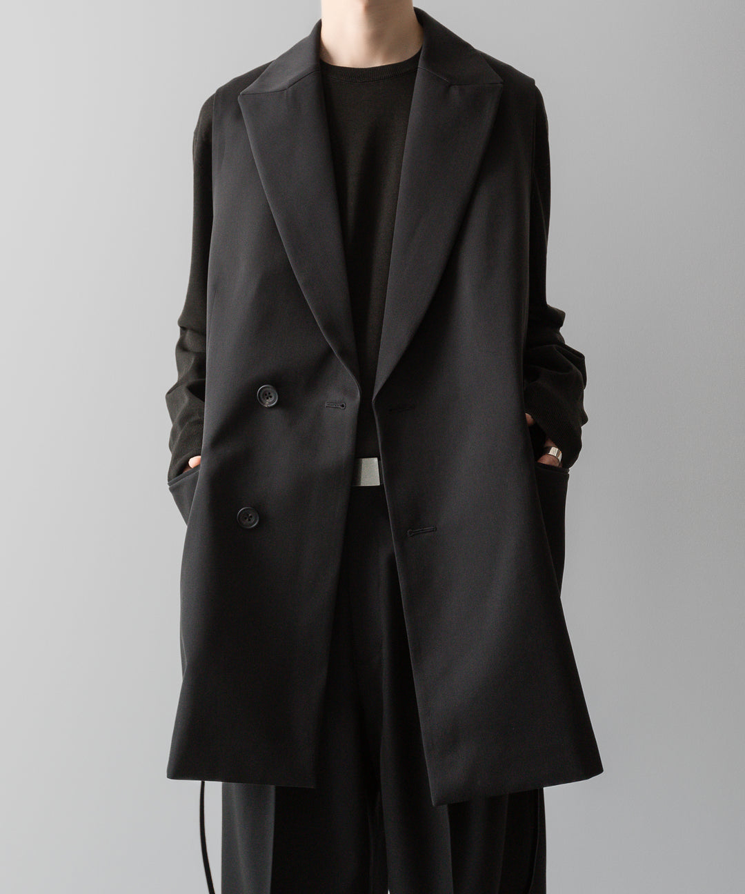 ssstein(シュタイン)の24AWコレクション OVERSIZED LAPELED COMBINATION JACKET - DARK CHARCOAL 公式通販サイトsession福岡セレクトショップ