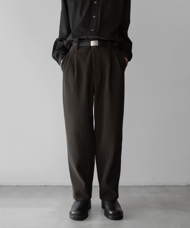 【stein】ssstein シュタインのGRADATION PLEATS WIDE TROUSERSのMILITARY KHAKI　 公式通販サイトsession福岡セレクトショップ