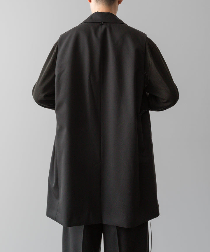 ssstein(シュタイン)の24AWコレクション OVERSIZED LAPELED COMBINATION JACKET - DARK CHARCOAL 公式通販サイトsession福岡セレクトショップ