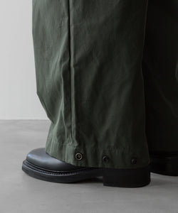 ANTHEM Aアンセムエー のCOTTON TWILL NO-BRAINER PANTS - OLIVEの公式通販サイトsession福岡セレクトショップ