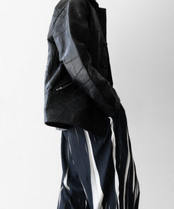 ANTHEM A / アンセムエー】OVER PRINTED RANDOM PLEATS PANTS - ECRU