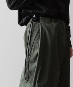 ANTHEM Aアンセムエー のCOTTON TWILL NO-BRAINER PANTS - OLIVEの公式通販サイトsession福岡セレクトショップ