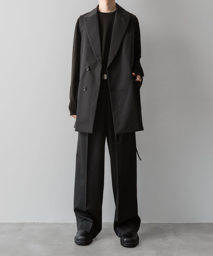 ssstein(シュタイン)の24AWコレクション OVERSIZED LAPELED COMBINATION JACKET - DARK CHARCOAL 公式通販サイトsession福岡セレクトショップ