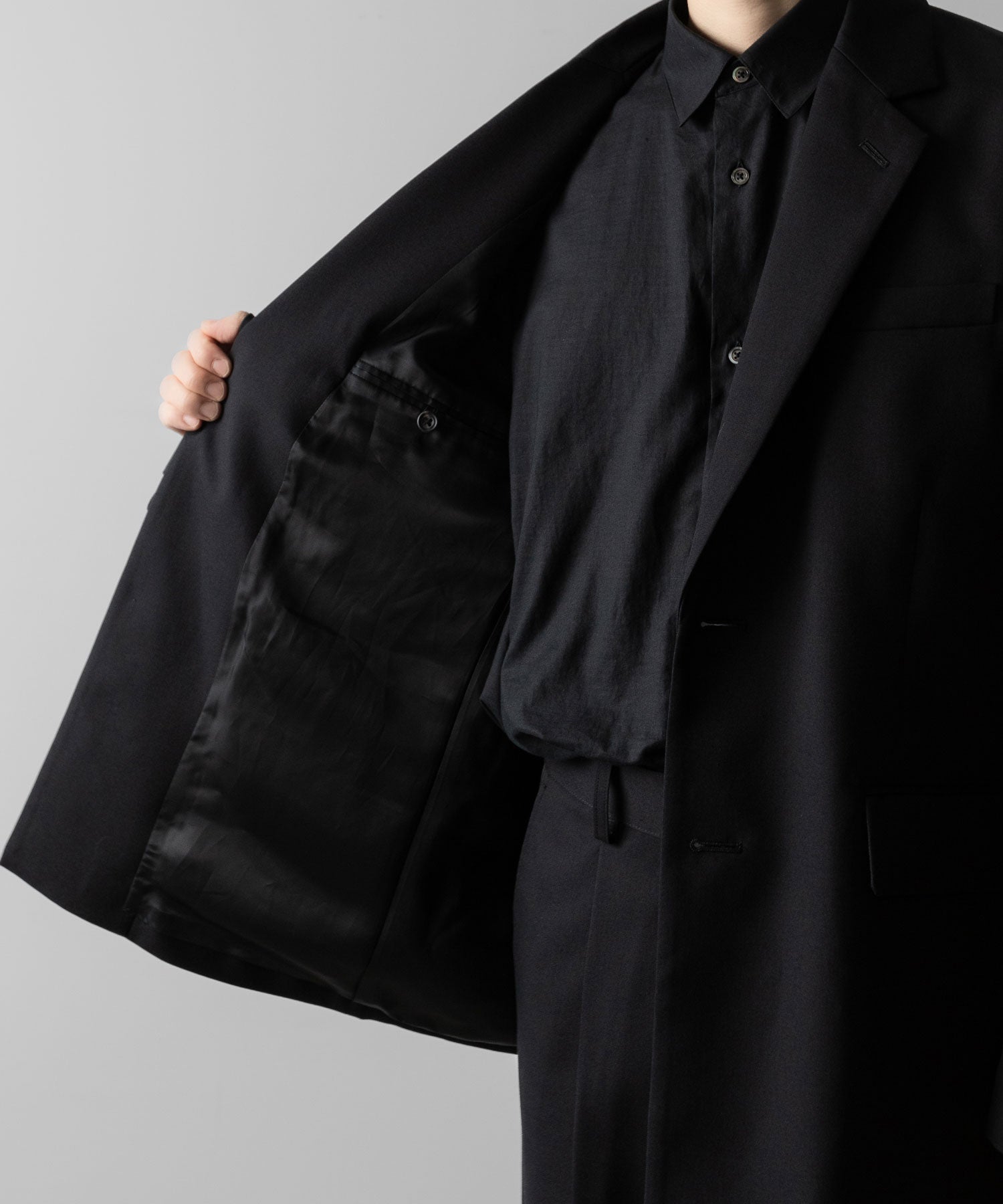 ssstein(シュタイン)のOVERSIZED SINGLE BREASTED JACKET - BLACKの公式通販サイトsession福岡セレクトショップ