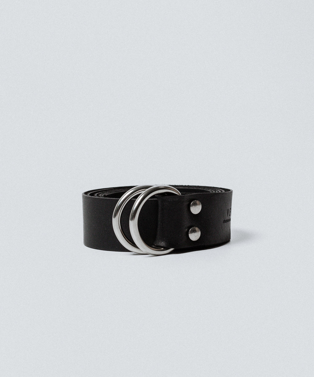 VEIN ヴェインのGUIDI LEATHER DOUBLE RING  BELT - BLACKの公式通販サイトsession福岡セレクトショップ