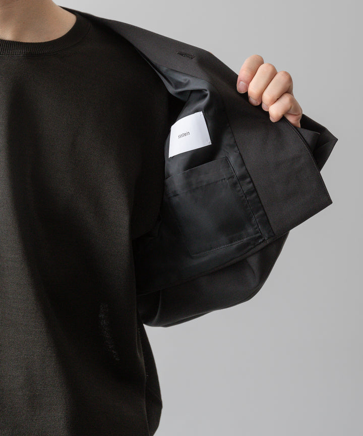 ssstein(シュタイン)の24AWコレクション OVERSIZED LAPELED COMBINATION JACKET - DARK CHARCOAL 公式通販サイトsession福岡セレクトショップ
