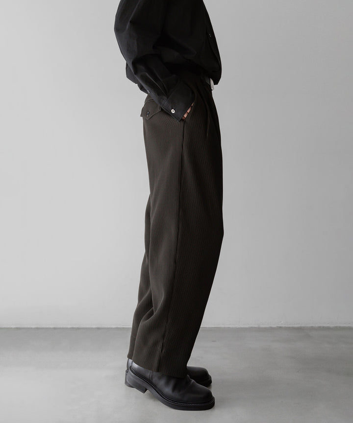 【stein】ssstein シュタインのGRADATION PLEATS WIDE TROUSERSのMILITARY KHAKI　 公式通販サイトsession福岡セレクトショップ