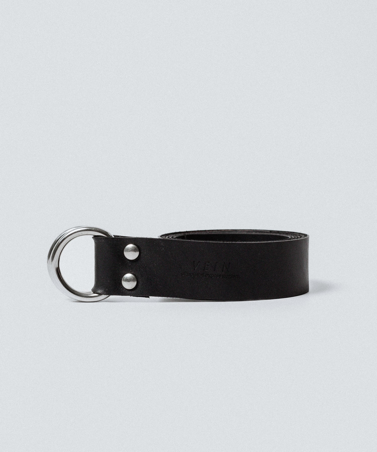 VEIN ヴェインのGUIDI LEATHER DOUBLE RING  BELT - BLACKの公式通販サイトsession福岡セレクトショップ
