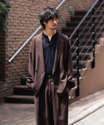 画像をギャラリービューアに読み込む, UJOH - ウジョーのPEAKED LAPEL COLLAR SHIRT JKTのCHOCOLATE公式通販サイトsession福岡セレクトショップ
