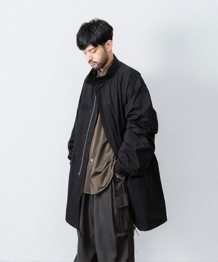 ANTHEM A アンセムエー NYLON COTTON MILITARY OVER COATのBLACK公式通販サイトsession福岡セレクトショップ