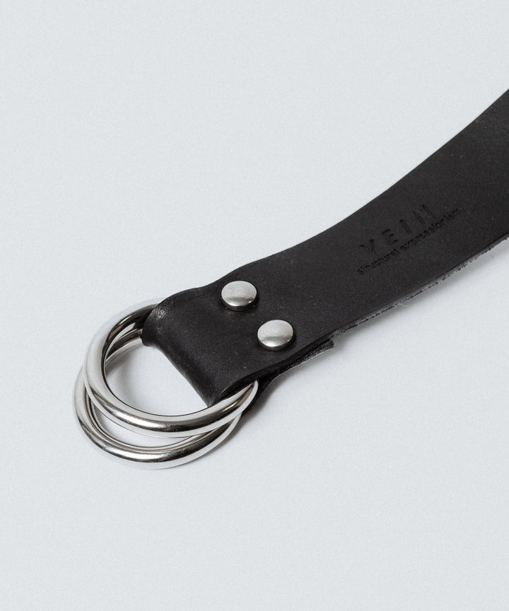 VEIN ヴェインのGUIDI LEATHER DOUBLE RING  BELT - BLACKの公式通販サイトsession福岡セレクトショップ