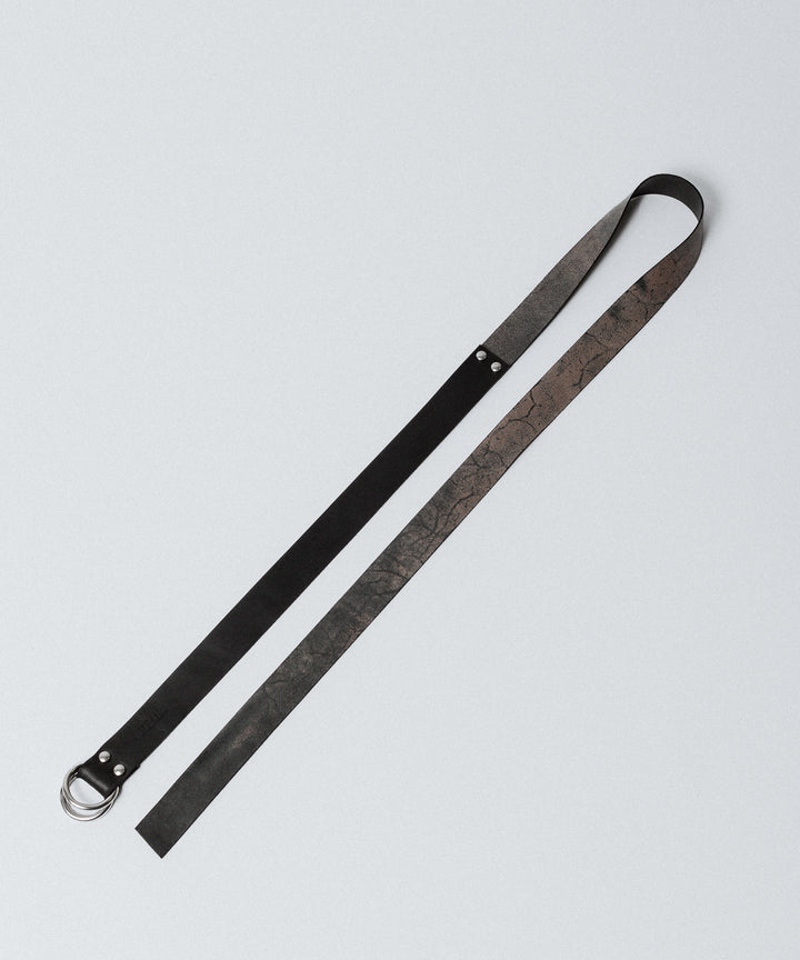 VEIN ヴェインのGUIDI LEATHER DOUBLE RING  BELT - BLACKの公式通販サイトsession福岡セレクトショップ