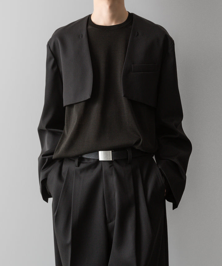 ssstein(シュタイン)の24AWコレクション OVERSIZED LAPELED COMBINATION JACKET - DARK CHARCOAL 公式通販サイトsession福岡セレクトショップ