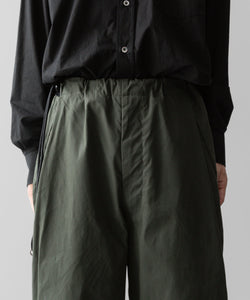 ANTHEM Aアンセムエー のCOTTON TWILL NO-BRAINER PANTS - OLIVEの公式通販サイトsession福岡セレクトショップ