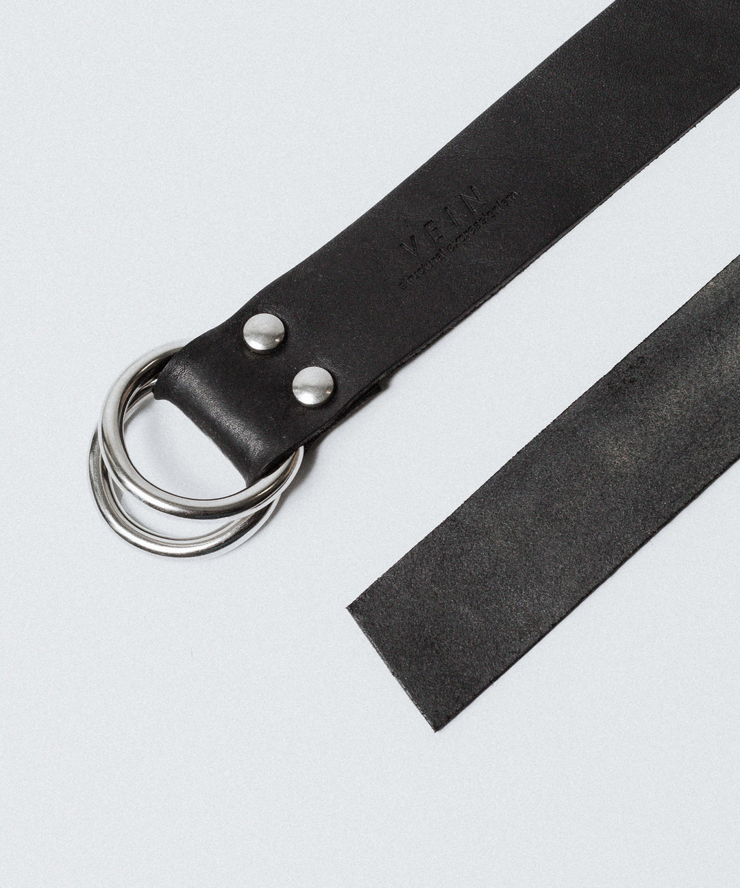 VEIN ヴェインのGUIDI LEATHER DOUBLE RING  BELT - BLACKの公式通販サイトsession福岡セレクトショップ