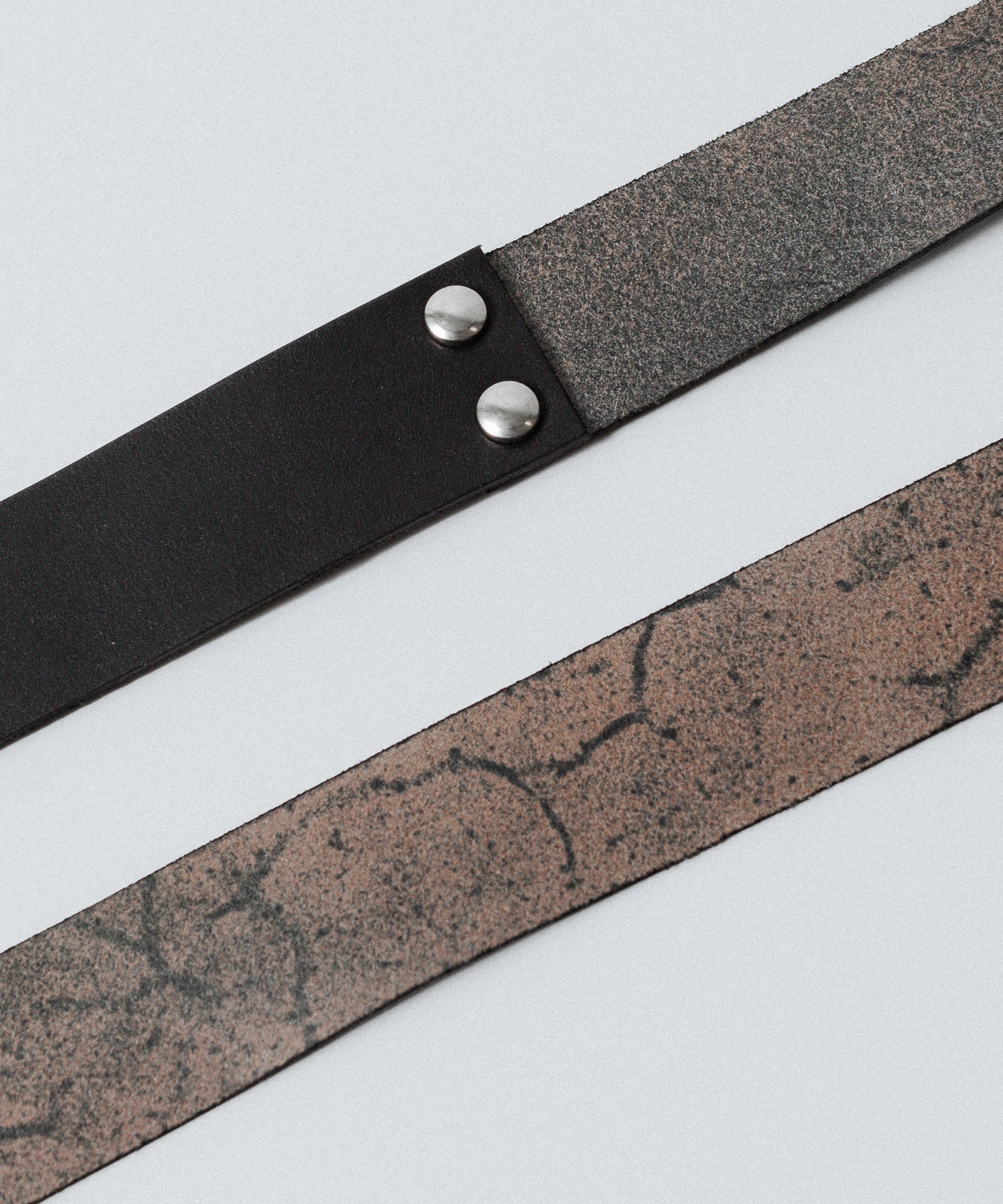 VEIN ヴェインのGUIDI LEATHER DOUBLE RING  BELT - BLACKの公式通販サイトsession福岡セレクトショップ