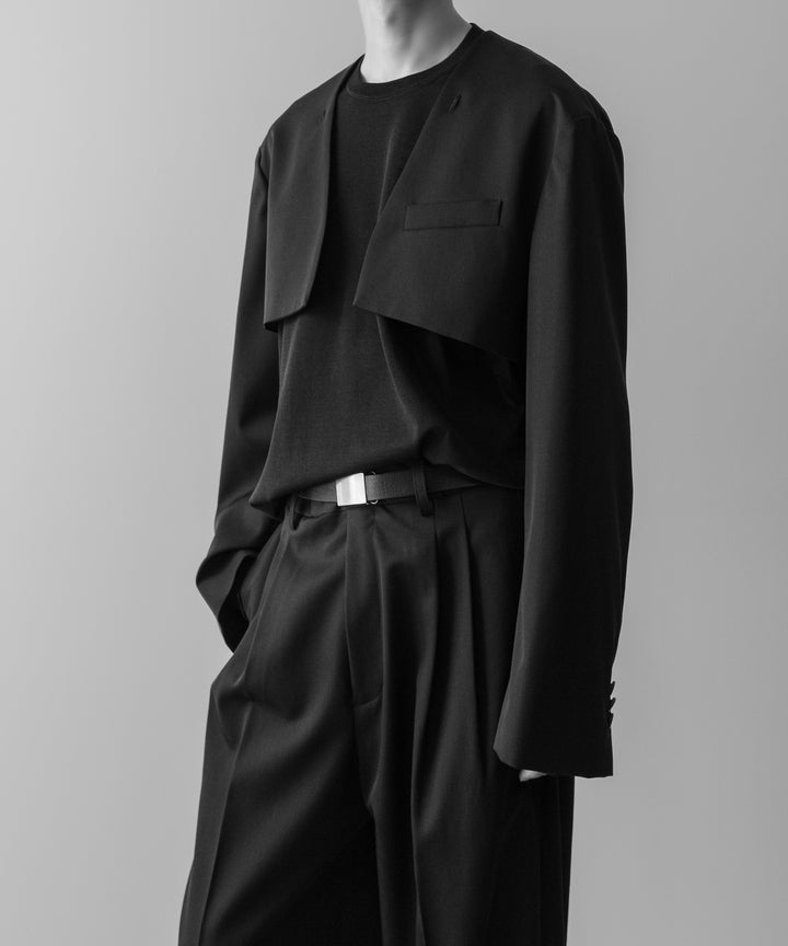 ssstein(シュタイン)の24AWコレクション OVERSIZED LAPELED COMBINATION JACKET - DARK CHARCOAL 公式通販サイトsession福岡セレクトショップ