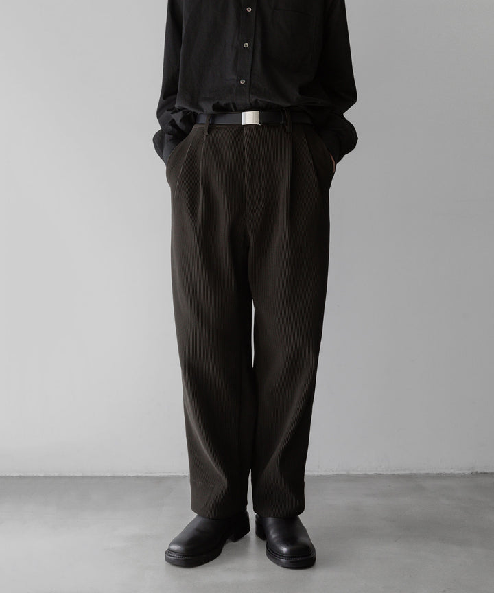 【stein】ssstein シュタインのGRADATION PLEATS WIDE TROUSERSのMILITARY KHAKI　 公式通販サイトsession福岡セレクトショップ