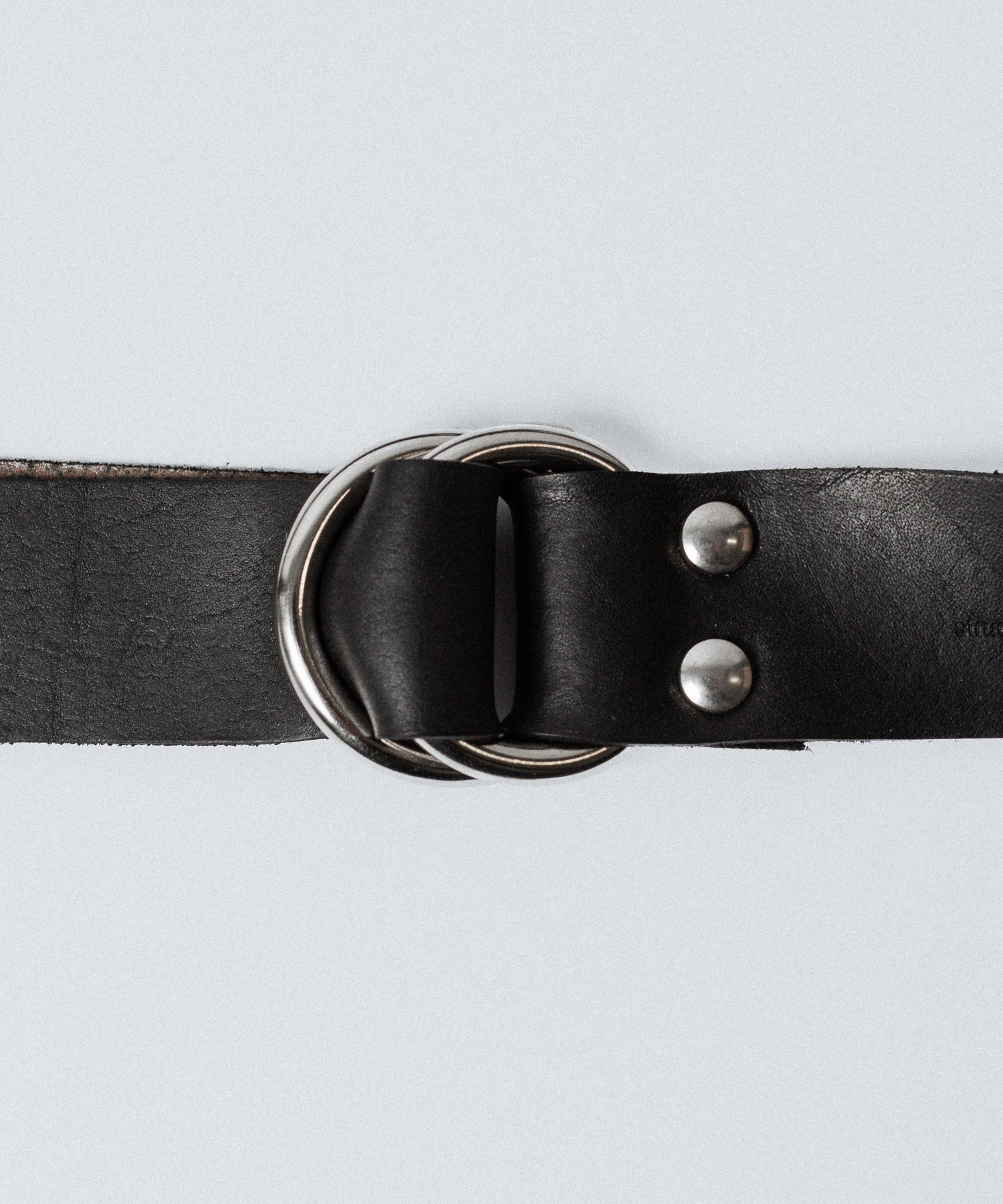 VEIN ヴェインのGUIDI LEATHER DOUBLE RING  BELT - BLACKの公式通販サイトsession福岡セレクトショップ