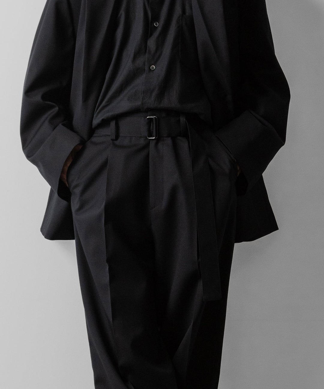 ssstein(シュタイン)のBELTED WIDE TROUSERS - BLACKの公式通販サイトsession福岡セレクトショップ