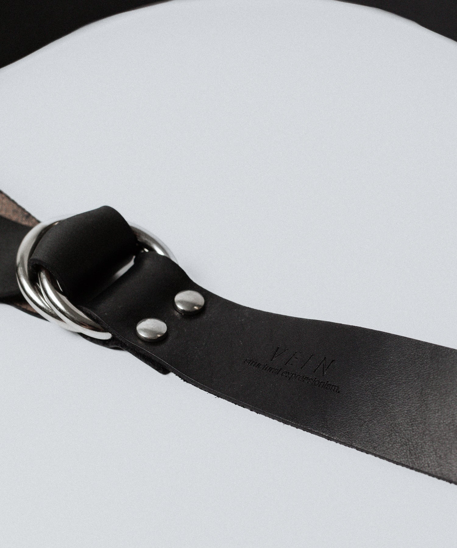 VEIN ヴェインのGUIDI LEATHER DOUBLE RING  BELT - BLACKの公式通販サイトsession福岡セレクトショップ
